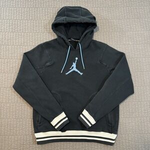 Nike Air Jordan Hoodie Men Medium Black Pullover Sweatshirt Basketball Workout
